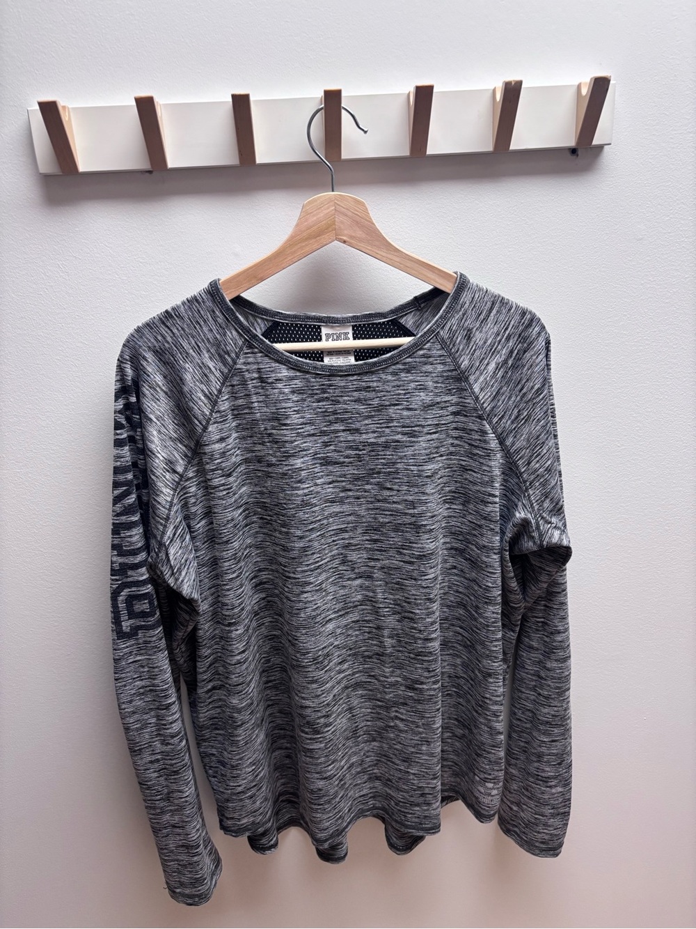 PINK Victoria's Secret Heather Grey Long-Sleeve Activewear